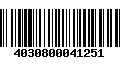 Código de Barras 4030800041251