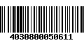 Código de Barras 4030800050611