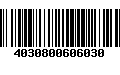 Código de Barras 4030800606030