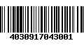 Código de Barras 4030917043001