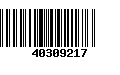 Código de Barras 40309217