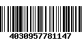 Código de Barras 4030957781147