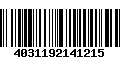 Código de Barras 4031192141215