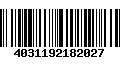 Código de Barras 4031192182027