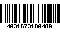 Código de Barras 4031673100489