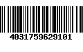 Código de Barras 4031759629101