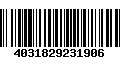 Código de Barras 4031829231906