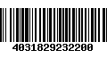 Código de Barras 4031829232200