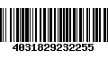 Código de Barras 4031829232255