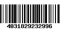 Código de Barras 4031829232996