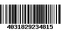 Código de Barras 4031829234815