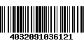 Código de Barras 4032091036121