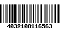 Código de Barras 4032108116563