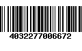 Código de Barras 4032277006672