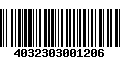 Código de Barras 4032303001206