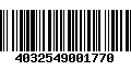 Código de Barras 4032549001770