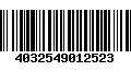 Código de Barras 4032549012523