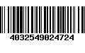 Código de Barras 4032549024724