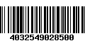 Código de Barras 4032549028500