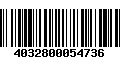 Código de Barras 4032800054736