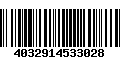 Código de Barras 4032914533028