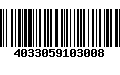 Código de Barras 4033059103008