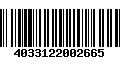 Código de Barras 4033122002665