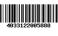 Código de Barras 4033122005888