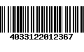 Código de Barras 4033122012367