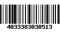 Código de Barras 4033383030513