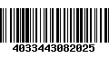 Código de Barras 4033443082025