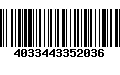 Código de Barras 4033443352036