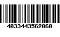 Código de Barras 4033443562060