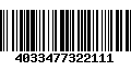 Código de Barras 4033477322111