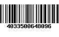 Código de Barras 4033500648096