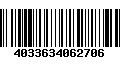 Código de Barras 4033634062706