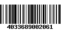 Código de Barras 4033689002061