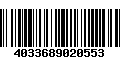 Código de Barras 4033689020553