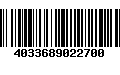 Código de Barras 4033689022700