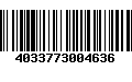 Código de Barras 4033773004636