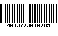 Código de Barras 4033773010705