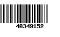 Código de Barras 40349152