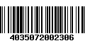 Código de Barras 4035072002306