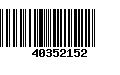 Código de Barras 40352152