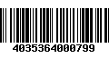 Código de Barras 4035364000799