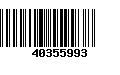 Código de Barras 40355993