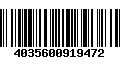 Código de Barras 4035600919472