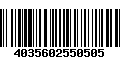 Código de Barras 4035602550505