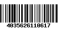 Código de Barras 4035626110617