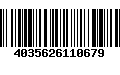 Código de Barras 4035626110679